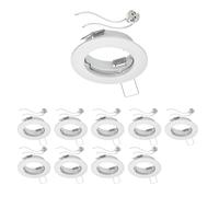 10x cadre d'encastrement au plafond FERE rond blanc mat