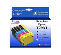 - 10x Cartouches compatibles avec Epson Expression Home XP-332, XP-335, XP-342, XP-345, XP-352, XP-355, T29XL