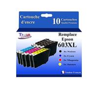 - 10x Cartouches compatibles avec Epson WorkForce WF-2840 DWF, WF-2845 DWF, WF-2850 DWF, WF-2870 DWF