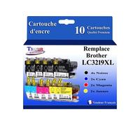 - 10x Cartouches d'encre compatibles avec Brother MF- J6535DW, MFC-J6535DW XL remplace Brother LC3217, LC3219 XL