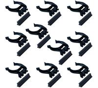 cyclingcolors 10x Clip pour PLINTHE A Visser Tenon Queue DE Sapin Plastique Pied DE Meuble 28MM 34MM Cuisine Salle DE Bain (Ø34mm (Queue de Sapin))