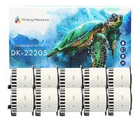 10x Compatible DK-22205 62mm x 30.48m Papier étiquettes continues pour Brother P-Touch QL-500 500BS 550 560 560VP 570 700 710W 720NW 800 810W 820NWB 1050 1050N 1060N 1100 1110NWB, Papier thermique