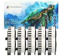 10x Compatible DK-22210 29mm x 30.48m Papier étiquettes continues pour Brother P-Touch QL-500 500BS 550 560 560VP 570 700 710W 720NW 800 810W 820NWB 1050 1050N 1060N 1100 1110NWB, Papier thermique