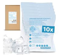 10x Compresses réfrigérantes jetables 12x15cm d’ARNOMED®, poches réfrigérantes à plier directement, compresses réfrigérantes instantanées pour gonflements et blessures, compresses réfrigérantes
