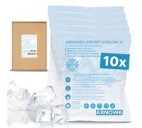 10x Compresses réfrigérantes jetables 15x17cm d’ARNOMED®, poches réfrigérantes à plier directement, compresses réfrigérantes instantanées pour gonflements et blessures, compresses réfrigérantes