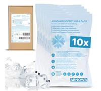 10x Compresses réfrigérantes jetables 8x13cm d’ARNOMED®, poches réfrigérantes à plier directement, compresses réfrigérantes instantanées pour gonflements et blessures, compresses réfrigérantes