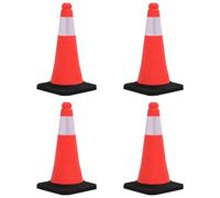 10x Cônes de Signalisation Réfléchissants à Base Lourde 50 cm Marque vidaXL