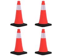 10x Cônes de Signalisation Réfléchissants à Base Lourde 50 cm Marque vidaXL