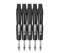 10x Connecteur Jack 6.35mm Mâle Mono Soudure Cable Audio Plug Adaptateur Souder