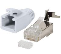 10x Connecteur RJ45 CAT7/CAT6A/CAT8.1 Blanc Métal câble d'installation