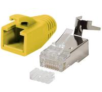 10x Connecteur RJ45 CAT7/CAT6A/CAT8.1 Jaune Métal câble d'installation