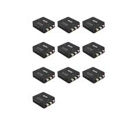 10X Convertisseur RCA Vers AV Vers 1080P RCA CVBS Adaptateur de Convertisseur Audio Vidéo PAL/NTSC pour TV/PC/PS3/STB/ VHS