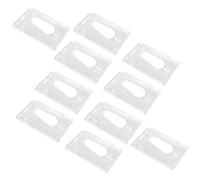 10X Couverture de Carte en Plastique Dur Vertical Etui de la Carte D'Identite ID Transparent 10 x 6cm
