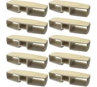 cyclingcolors 10x Curseur de Latte Double 38 x 8 mm Guide fermetté variateur Poussoir réglage dureté sommier Lombaire, Beige