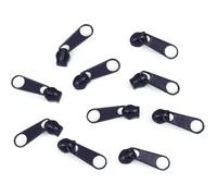 cyclingcolors 10x Curseur N°3 Non Verrouillable pour Fermeture éclair à Glissière Spirale Zipper Tirette Métal idéal Jupe Vêtement Robe Maroquinerie Confection Coussin, bleu fonçé