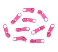 cyclingcolors 10x Curseur N°3 Non Verrouillable pour Fermeture éclair à Glissière Spirale Zipper Tirette Métal idéal Jupe Vêtement Robe Maroquinerie Confection Coussin, rose bébé