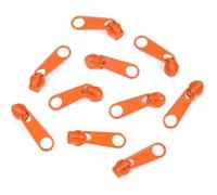 cyclingcolors 10x Curseur N°3 Non Verrouillable pour Fermeture éclair à Glissière Spirale Zipper Tirette Métal idéal Jupe Vêtement Robe Maroquinerie Confection Coussin, saumon