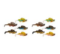 10X de Pêche Doux Doux Jig Dark Sleeper Swimbaits Doux Rappel de Pêche Basse pour Perche