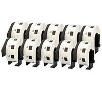 10x DK-11218 24 x 24 mm Compatibles Étiquettes rondes (1000 Étiquettes par Rouleau) pour Brother P-Touch QL-1110NWB QL-1100 QL-1060N QL-500 QL-570 QL-580 QL-700 QL-710W QL-800 QL-810W QL-820NWB