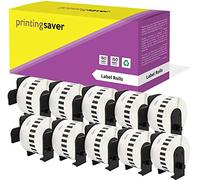 10x DK-22225 38mm x 30,48m Compatibles Étiquettes continues pour Brother P-Touch QL-1050 QL-1060N QL-1110NWB QL-1100 QL-500 QL-500BW QL-560VP QL-570 QL-580 QL-700 QL-710W QL-800 QL-810W QL-820NWB