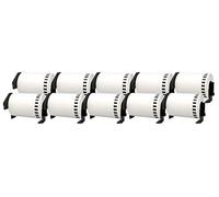 10x DK-22243 102 mm x 30,48 m Compatibles Étiquettes continues pour Brother P-Touch QL-1050, QL-1050N, QL-1060N, QL-1100, QL-1110NWB Etiqueteuses