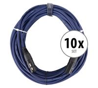 10x DMX Cable 20m Eclairage 3 Broches Mâle vers Femelle Effet Lumiere Audio Mic