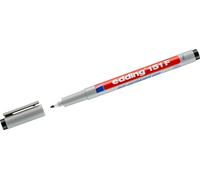 10x Edding 151 001 F - Marqueur pour rétroprojection, non permanent, 0,6 mm, noir