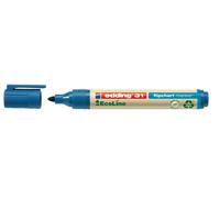 10x Edding 4-31003 31 Marqueur EcoLine pour tableaux de conférence - rechargeable, 1,5 - 3 mm, bleu