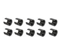 10x EMBOUT DE TUBE PIED DE CHAISE PLASTIQUE 14-16mm ROND A CLIPSER EN U MEUBLE TABLE PROTECTION PATIN GUIDE