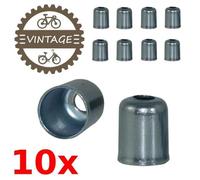 10x Embout Gaine Velo CYCLOMOTEUR Moto 5.5MM 6MM 7MM Acier Vintage Ville Route VTT VTC (7x11mm)