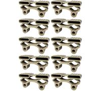 cyclingcolors 10x Embout Support Latte Double Court 38 x 8 mm Suspendu élastomère pour sommier Cadre Bois Embout lit Meuble Fixation Tenon, Beige