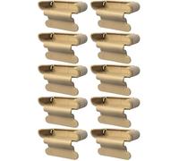 cyclingcolors 10x Embout Support Latte monolatte 53 x 8 mm Plastique pour sommier Cadre Bois Embout lit Meuble Fixation Languette Agrafe vis, Beige