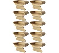 cyclingcolors 10x Embout Support Latte Simple 53 x 8 mm Plastique pour sommier Cadre métal Embout lit Meuble Fixation Clips Agrafe Tenon, Beige
