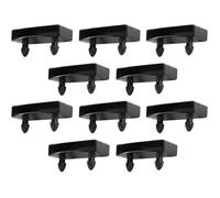 cyclingcolors 10x Embout Support Latte Simple 55x10mm à Clipser Plastique Noir pour Sommier Cadre Bois Lit Meuble