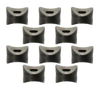 10x entretoise plastique 5mm M8 concave double Ø25mm noir cale tube axe rondelle