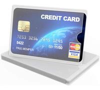 10x Étui Carte Bancaire - Set Protège Carte En Tpu - Carte De Crédit Fidélité Assurance Maladie - Transparent Mat
