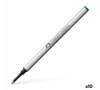 10x Faber-Castell 148713 Mine pour roller Basic bleu