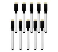 10X Feutre Marqueur NOIR effaçable Tableau Blanc type Velleda Whiteboard Marker