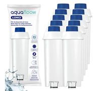 10x Filtres AquaFloow - remplacement de DeLonghi DLS C002, SER 3017