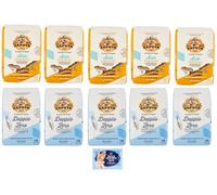 10x FORFAIT TEST Caputo Farina Aria + Doppio Zero,Farine de blé tendre 1Kg + 1 sachet offert de 100g de talc Felce Azzurra