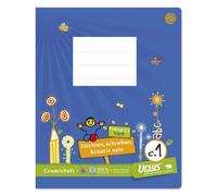 10x Formati 060541041 Cahier de création Quart C.1 20 feuilles 100g/qm dessin + 6/6/6mm ligné