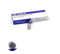 10x Fusible moyen temporisé (M) en verre 800mA / 250VAC 5x20mm