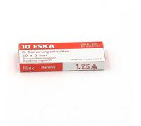 10x Fusible Rapide (F) en céramique 1.25A / 250VAC 5x20mm