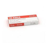 10x Fusible Rapide (F) en céramique 2.5A / 250VAC 5x20mm