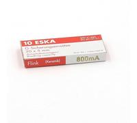 10x Fusible Rapide (F) en céramique 800mA / 250VAC 5x20mm