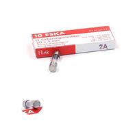 10x Fusible rapide (F) en verre 2A / 250VAC 5x20mm