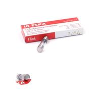 10x Fusible rapide (F) en verre 3.15A / 250VAC 5x20mm