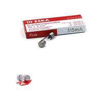 10x Fusible rapide (F) en verre 315mA / 250VAC 5x20mm