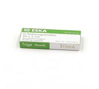10x Fusible Temporisé (T) en céramique 315mA / 250VAC 5x20mm