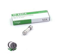 Eska Fusible temporisé (T) en verre 16A/250VAC 5x20mm – Boîte de 10